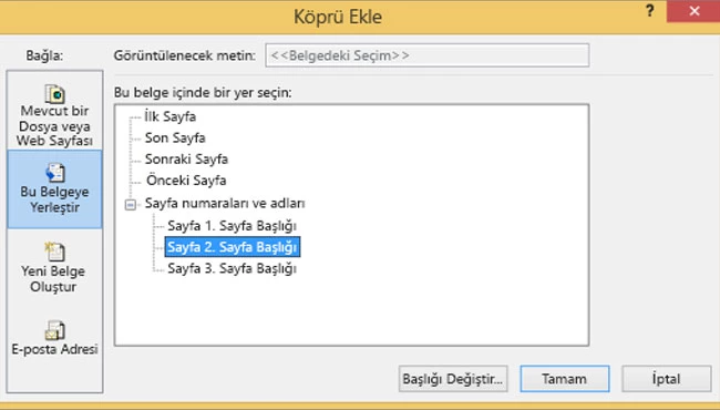 Publisher’da köprü nasıl eklenir?