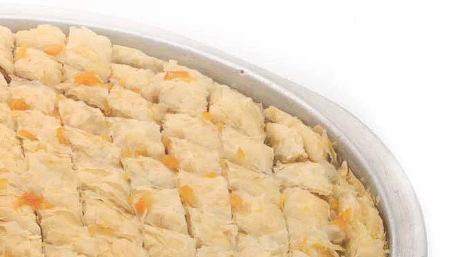 Portakallı beyaz baklava