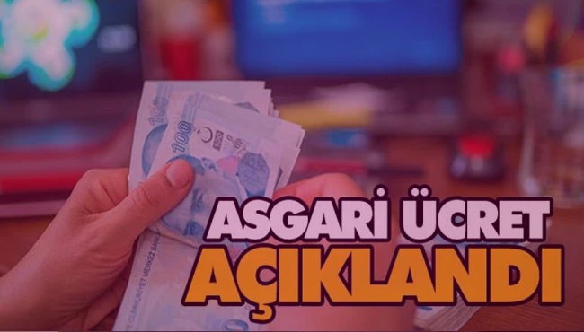Asgari ücret açıklandı!