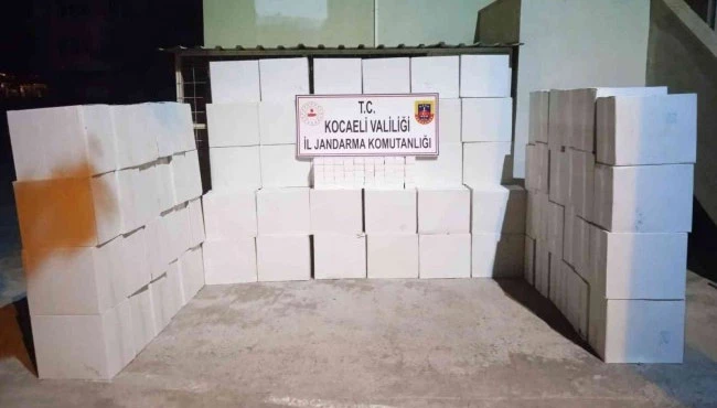 1 milyon 150 bin adet boş makaron ele geçirildi