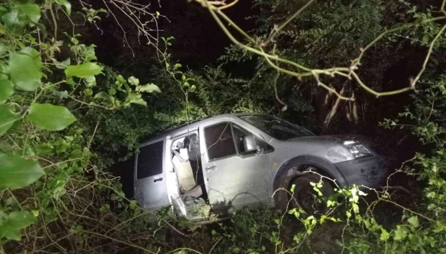 Uçuruma yuvarlanmaktan ağaçlar sayesinde kurtuldular