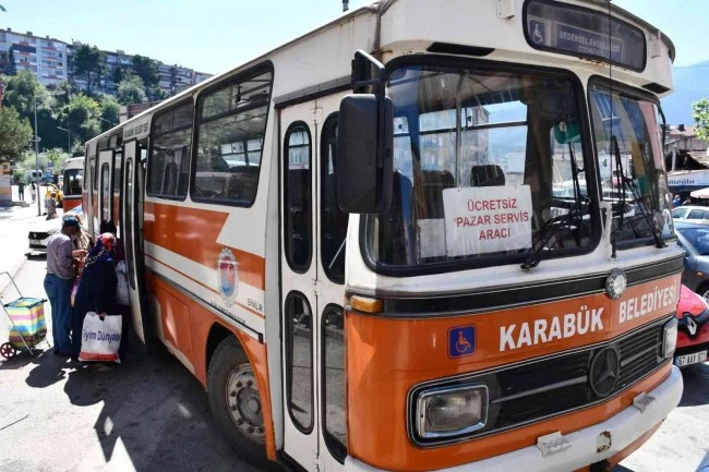 Ücretsiz Pazar Servis Aracı vatandaşların hizmetine sunuldu
